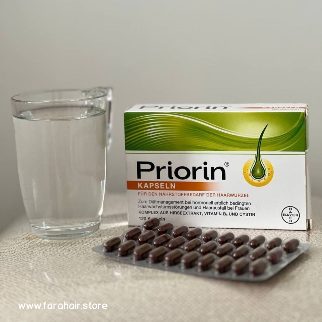 کپسول پریورین بایر آلمان ضدریزش هورمونی و ارثی